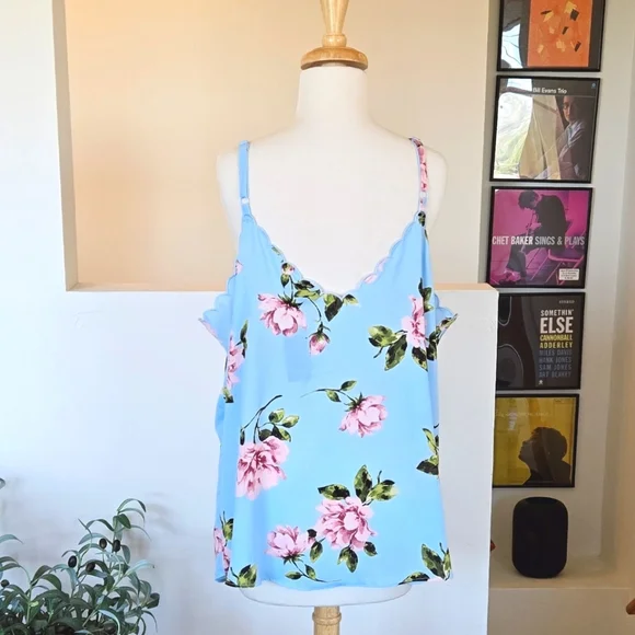 🏷️TORRID Sophie Georgette Embroidered Cami Garden Blooms Size 2X - Picture 7 of 9